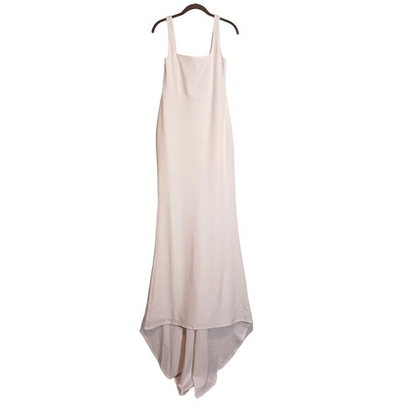 NEW Lulus Regal Classic White Sleeveless Twist-Back Maxi Dress, M, Wedding Gown - Picture 5 of 15
